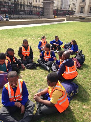 After we enjoyed our lunch on the grass outside.