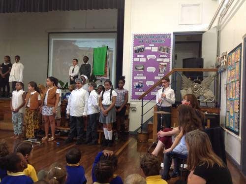 Children perform a traditional playground song from Ghana. The song is popular with Children in Ghana and is about inviting others to come and play.