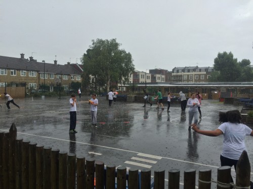 A very wet playground!