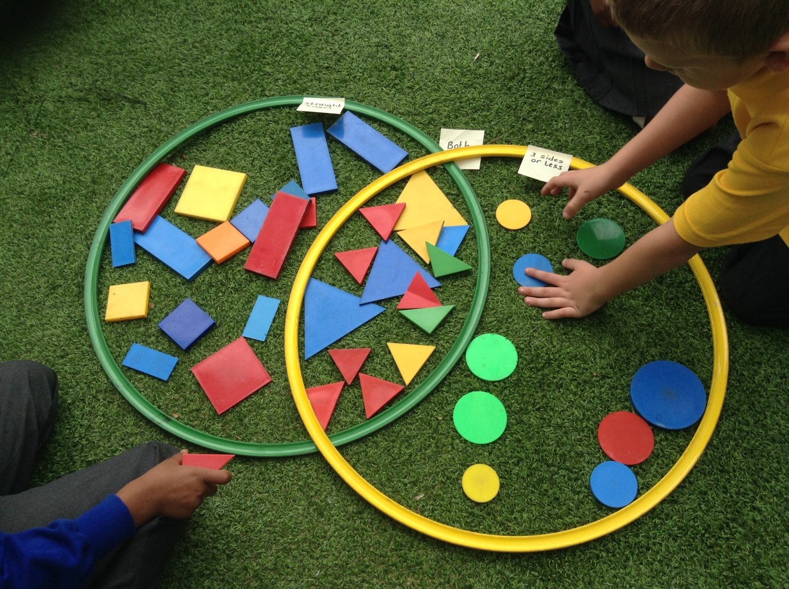 Shape sorting st mark s c of e primary school