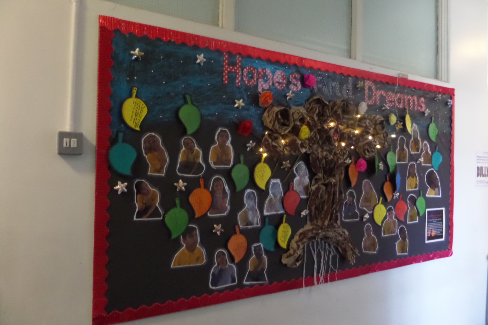 Hopes and Dreams Display St Mark's C of E Primary School