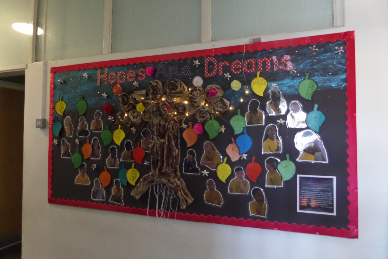 Hopes and Dreams Display St Mark's C of E Primary School